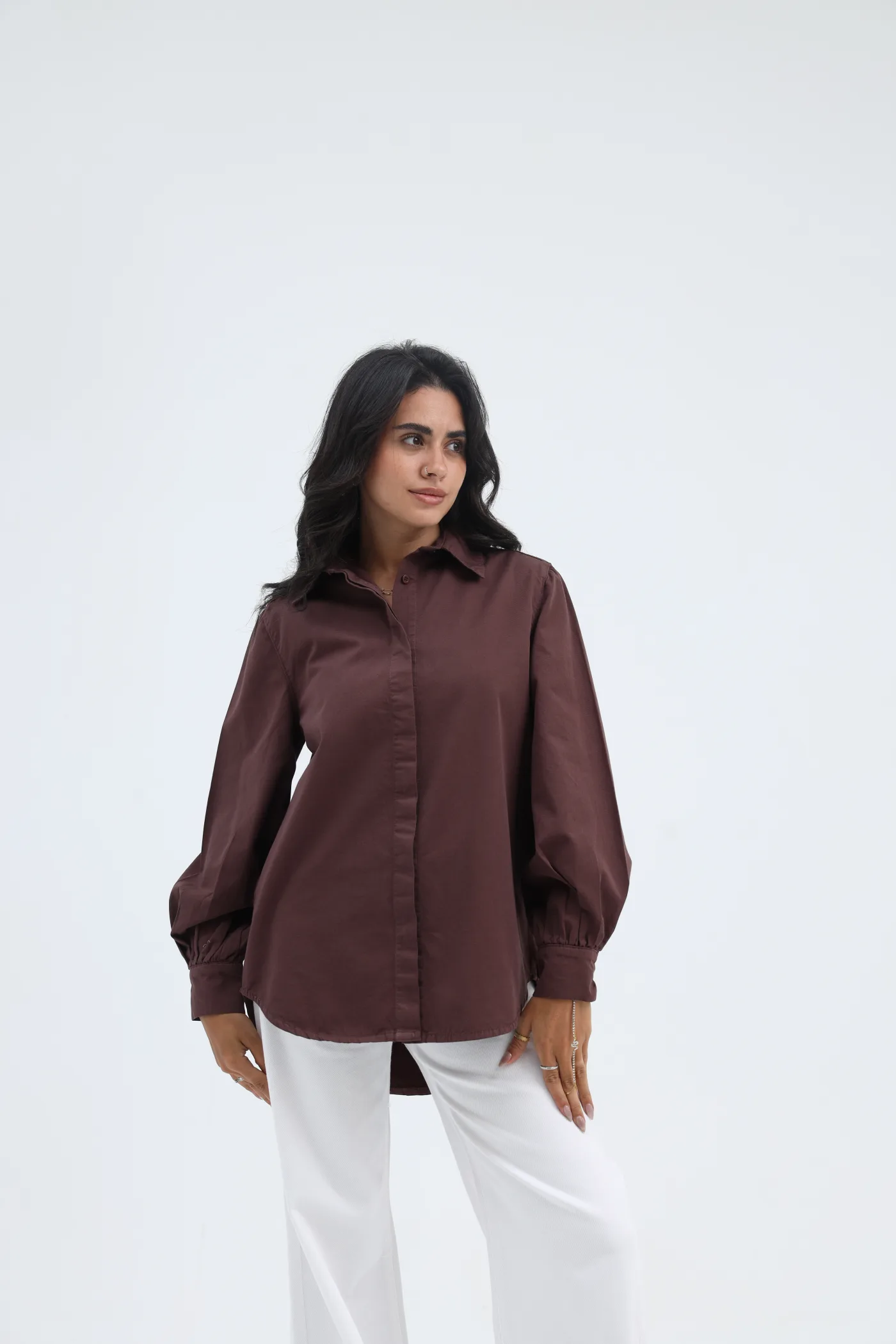 Gabardine Shirt with Enchanted Panda Detail