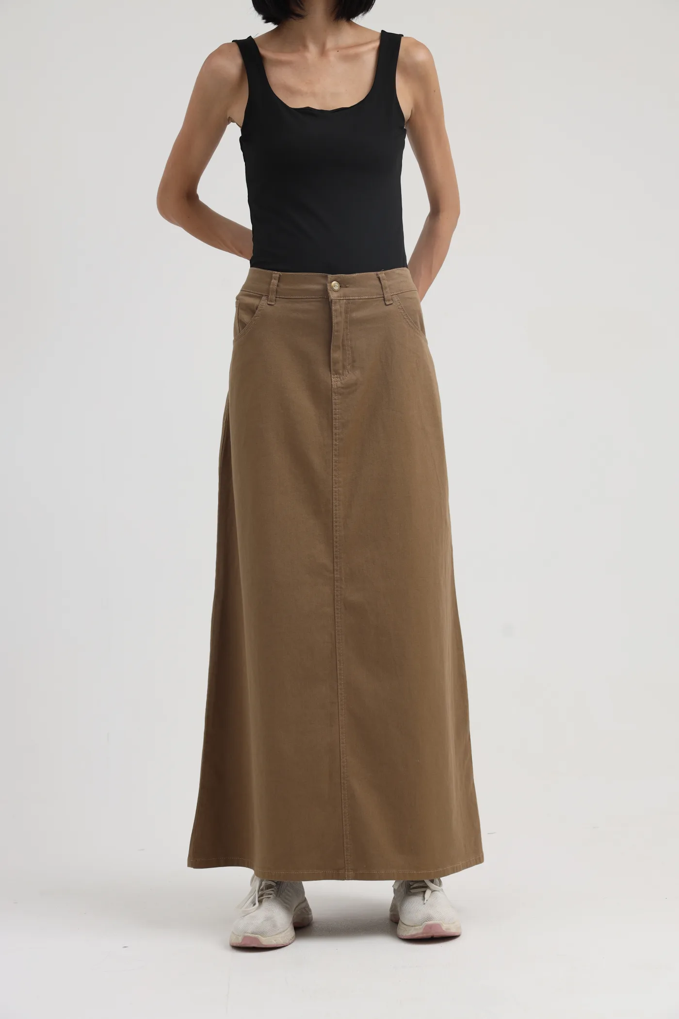 Lotus Gabardine Skirt